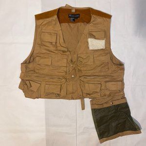 Oshman's Duck Hunting Skeet Shooting Vintage Khaki Hunting Vest - M